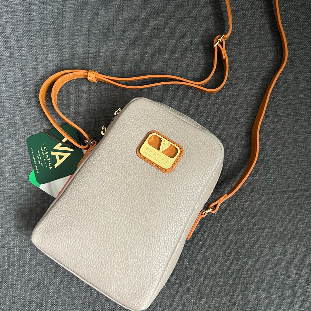 Nwt Valentina Leather Crossbody Shoulder Bag Phone Case Purse